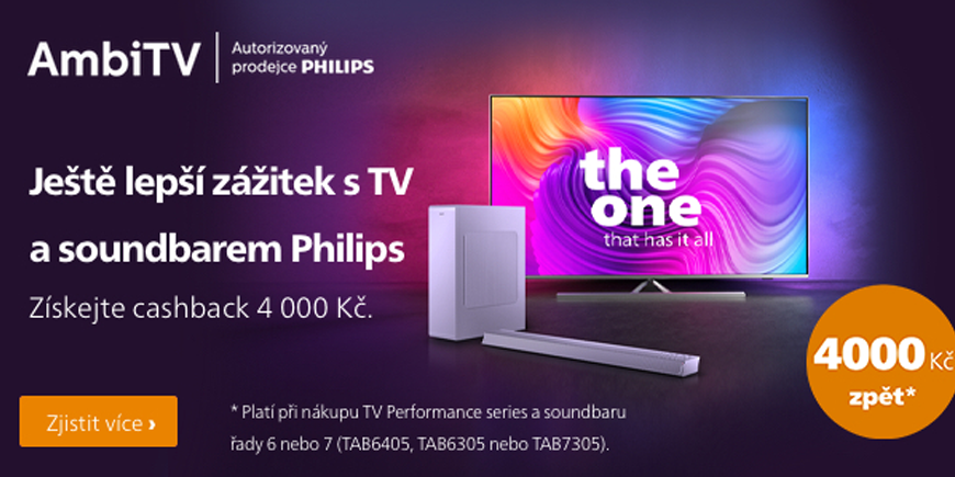 Philips AKCE: Cashback 4 000 Kč